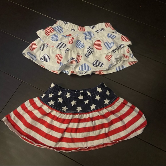 Jumping beans red, white, and blue Stars and Stripes skort set size 18M - Picture 1 of 7